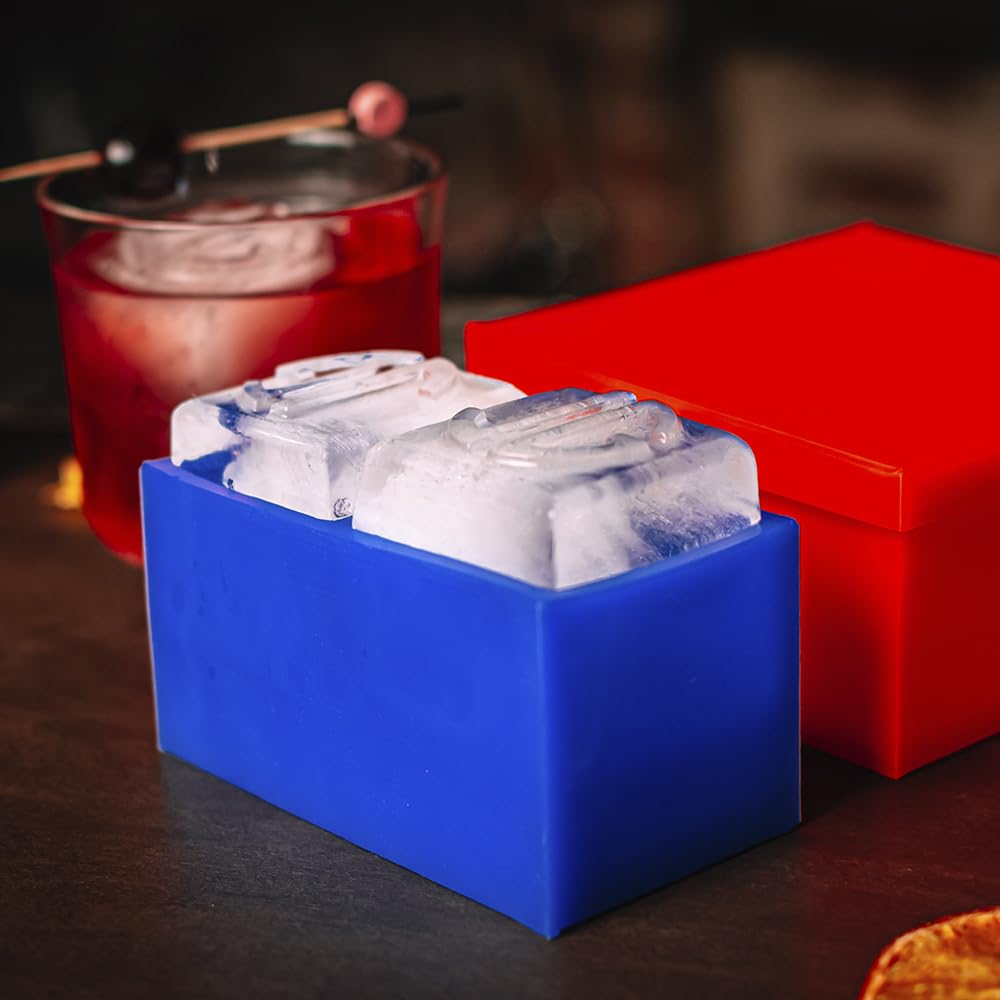 Two inch ice cube mold packaging and design
