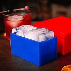 Two inch ice cube mold packaging and design