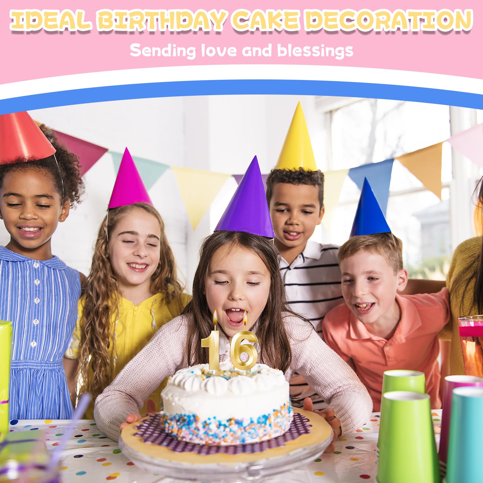 Birthday cake candles for birthdays anniversaries and parties