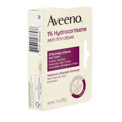 Hydrocortisone 1% anti-itch cream for eczema psoriasis itching