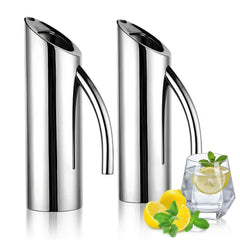 Two-pack 54 oz stainless steel water pitchers with handle