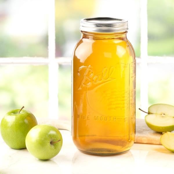Mason jars with lids and bands for storage