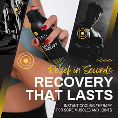 Two-pack packaging of cryotherapy topical spray
