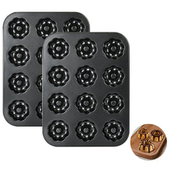 Two-pack mini bundt cake pans for baking