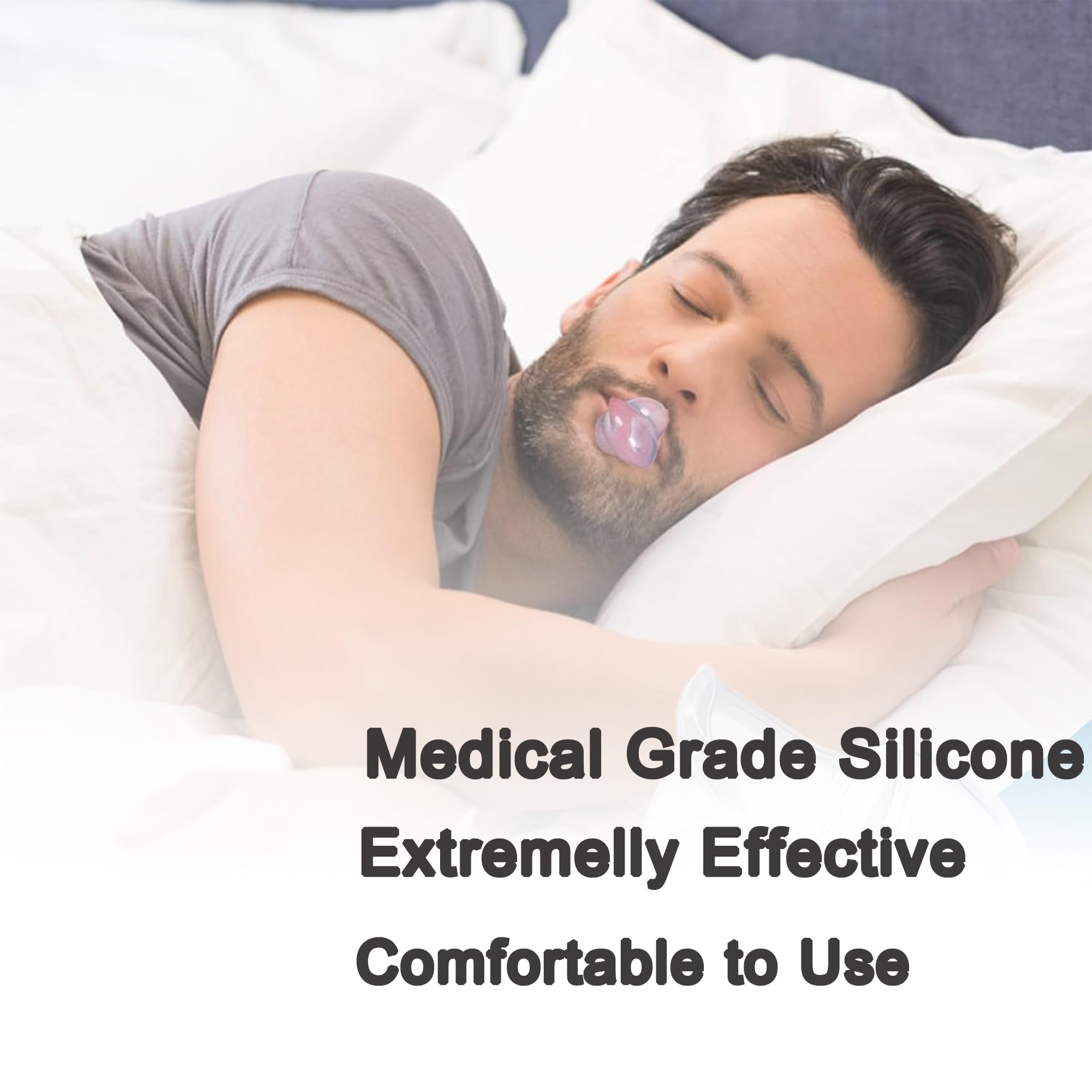 Two-pack snore devices shown for travel use