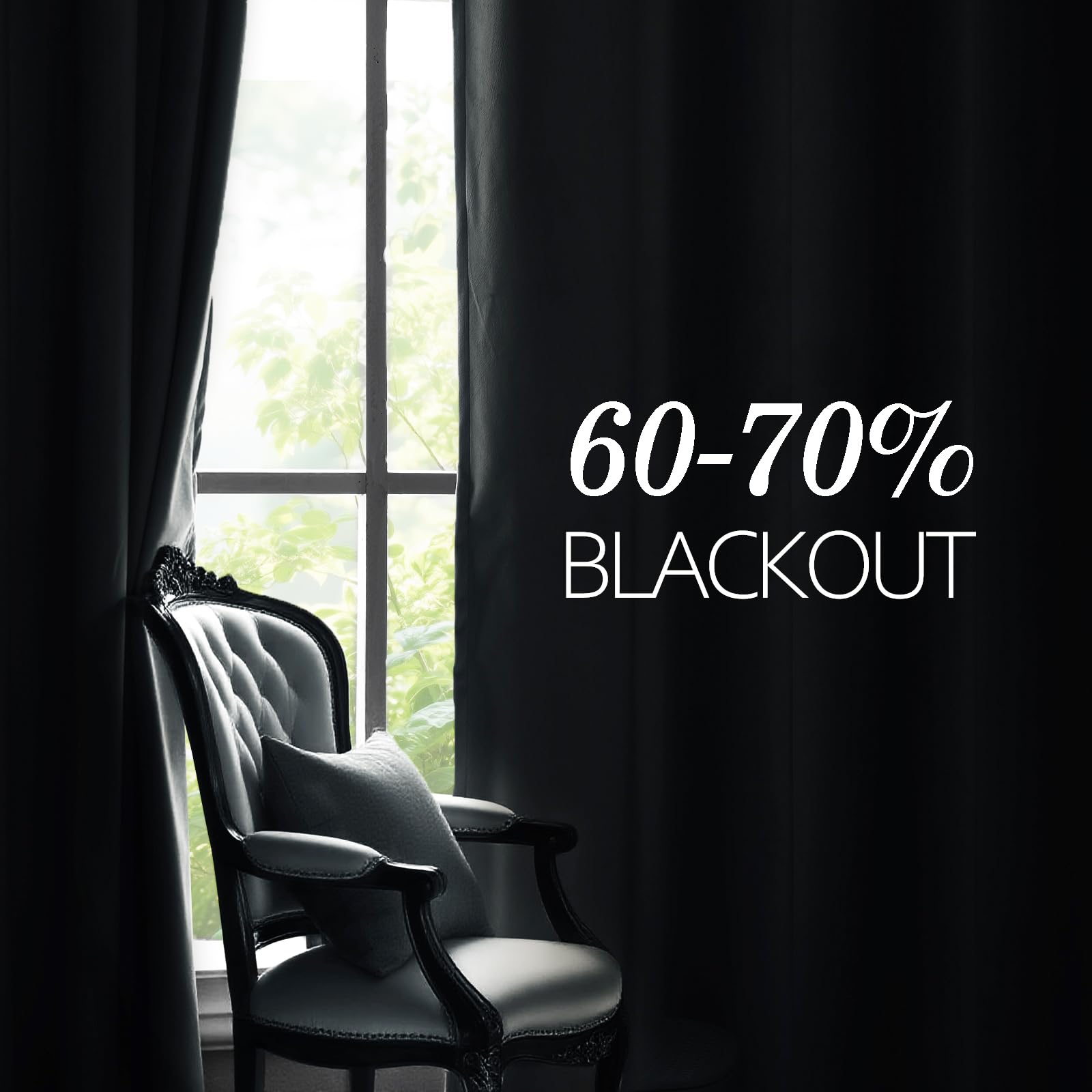 two-panel velvet curtains thermal insulation