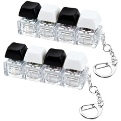 Two-packs of keyboard fidget toy in black and white