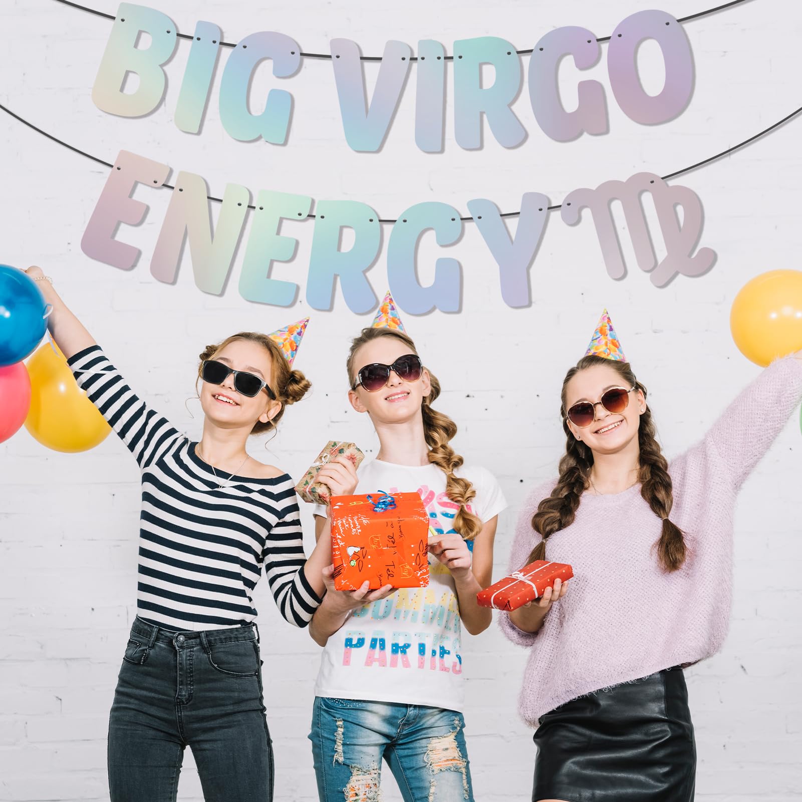 Wall and table hanging options for Virgo season party decor