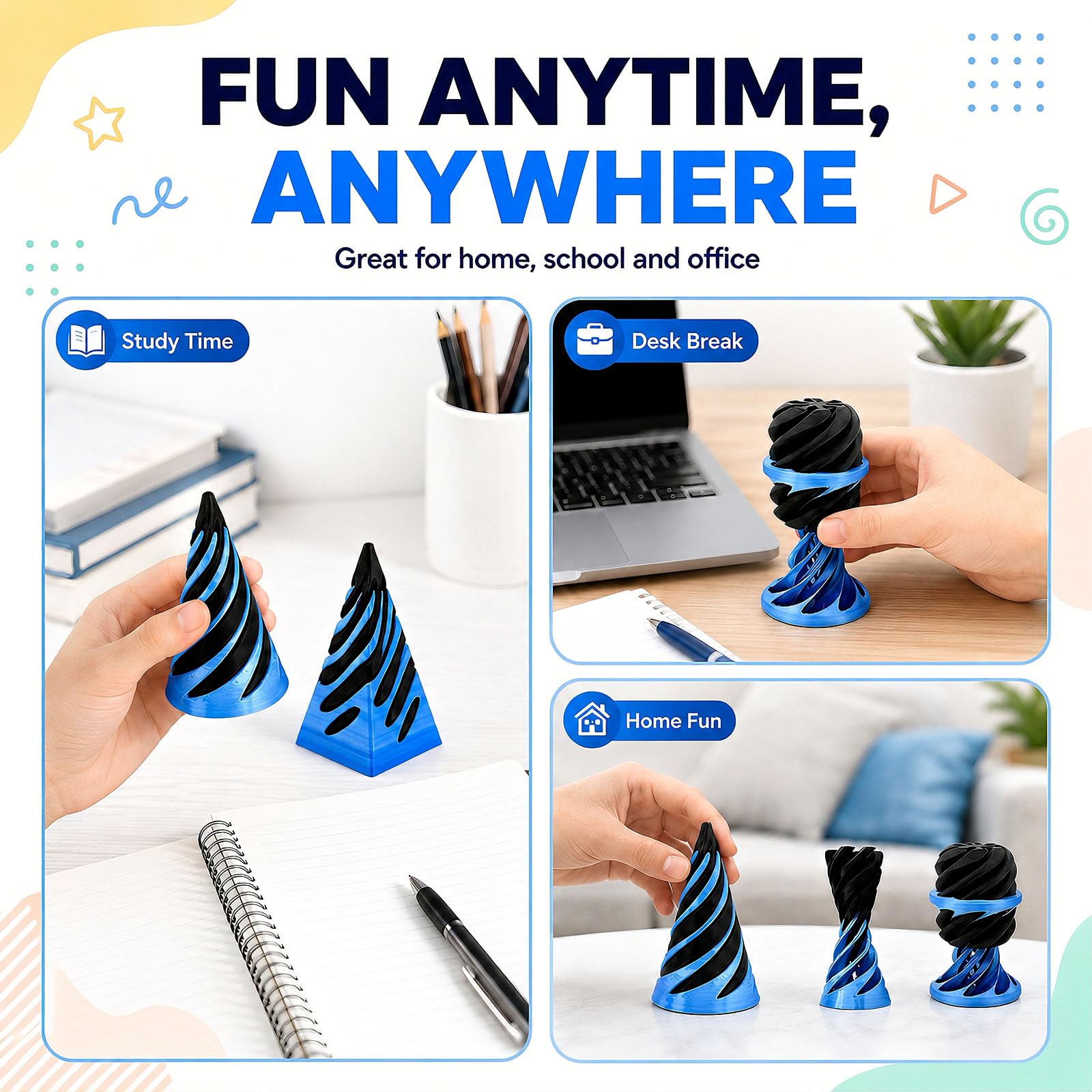 two-piece display option fidget toy