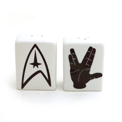 Two piece salt and pepper set with rubber stopper easy filling