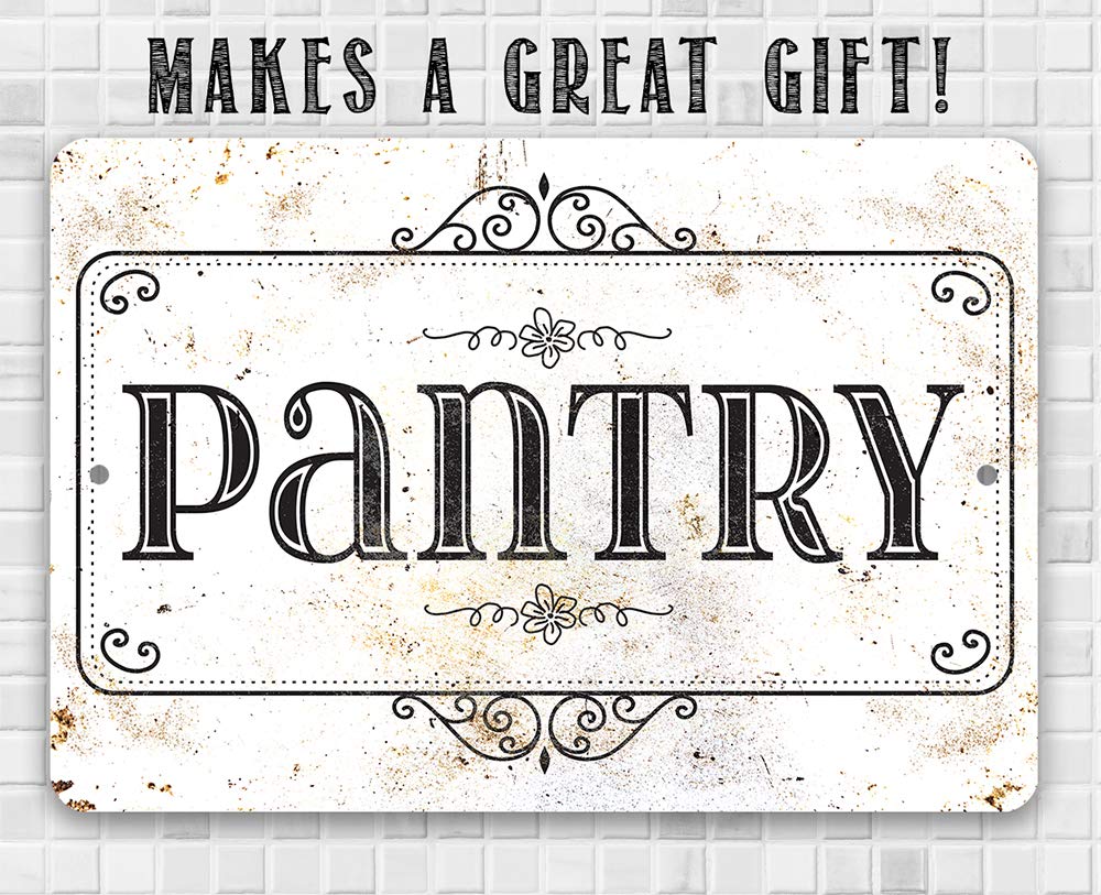 Durable rustic white sign for indoor outdoor spaces