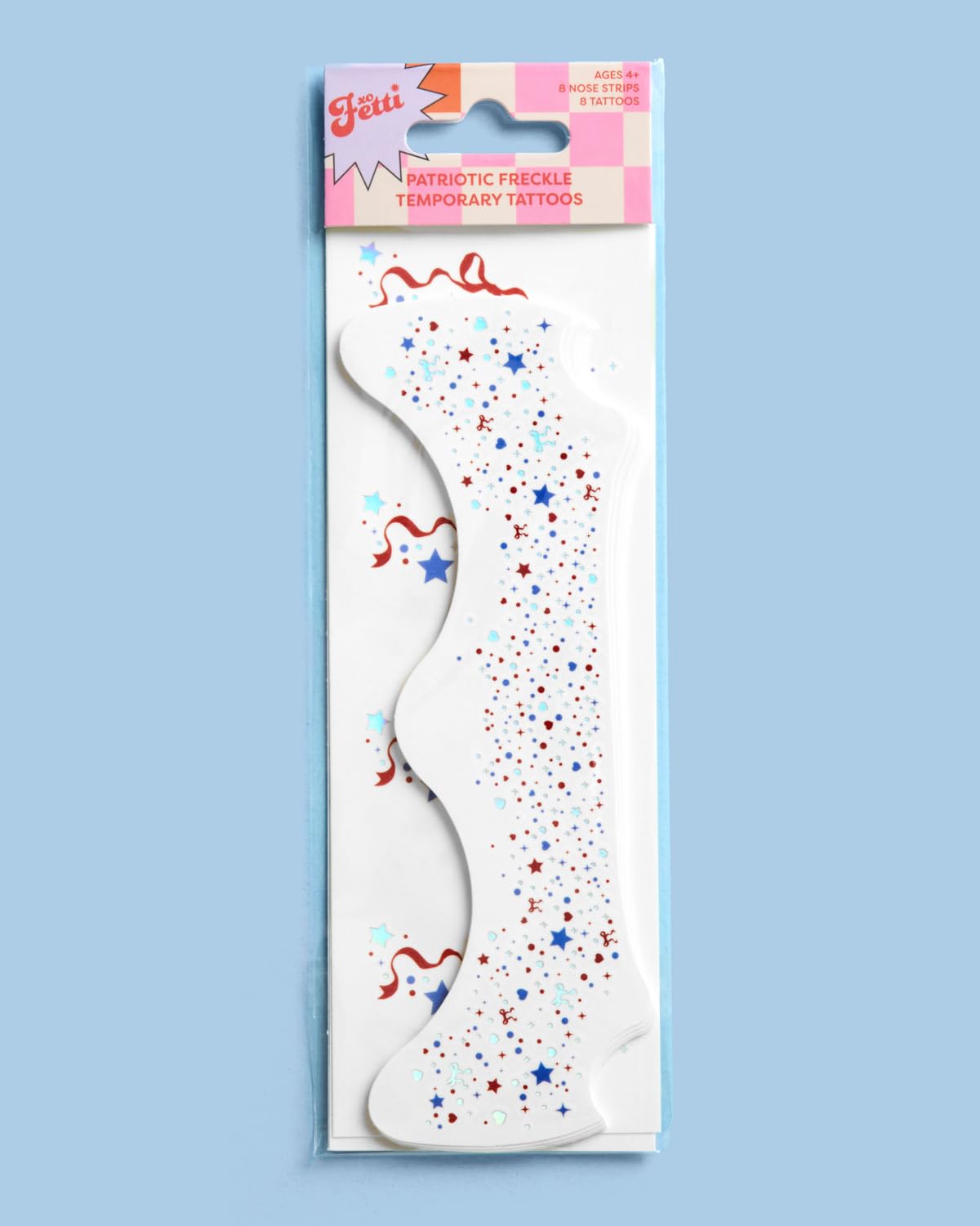 two sheets of patriotic freckles tattoo set