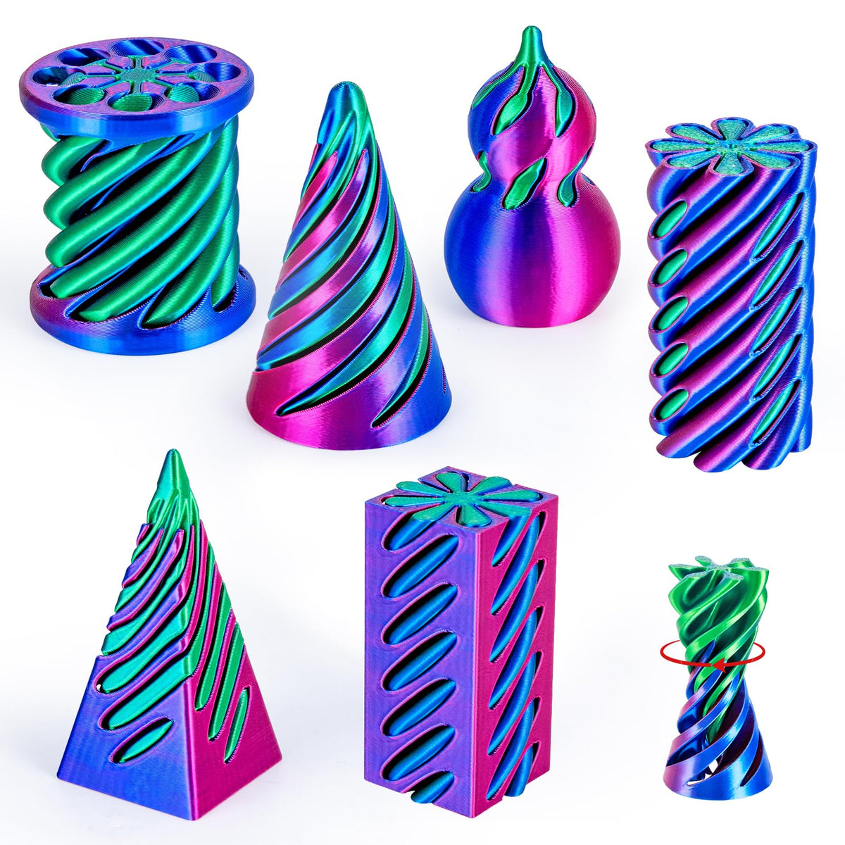 Two smooth cylinders fidget toy component