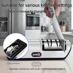 Dual sharpening ports coarse and fine