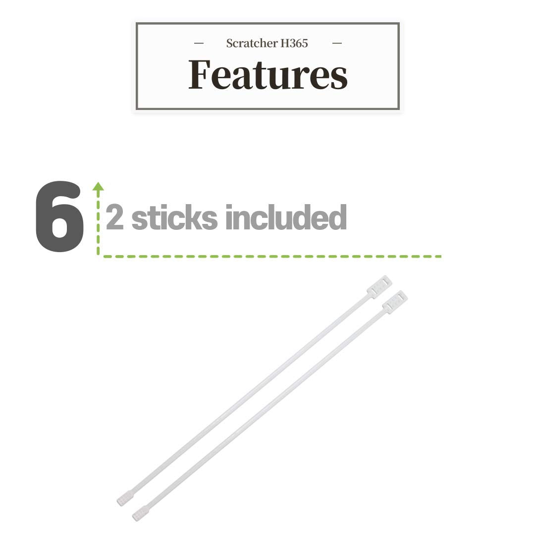 Scratch tool for arm and leg casts alt text