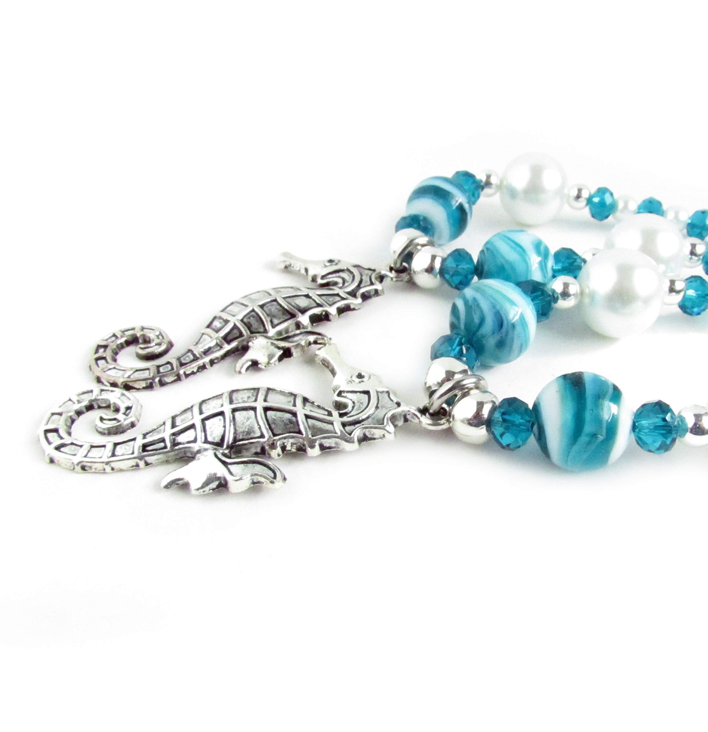 Two-strand seahorse curtain tiebacks