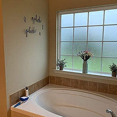 Two words splish and splash wall art with sizes 3.94h x 9.84in and 3.94h x 10.83in