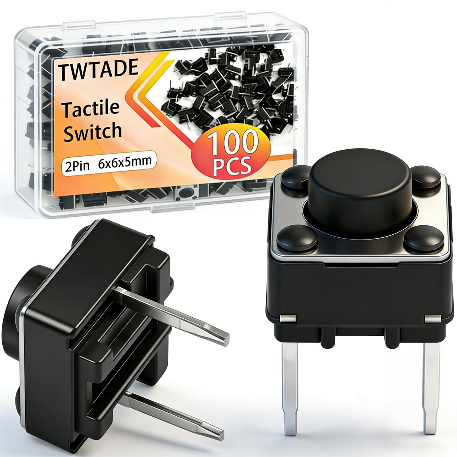 TWTADE tactile switch 6x6x5mm closeup