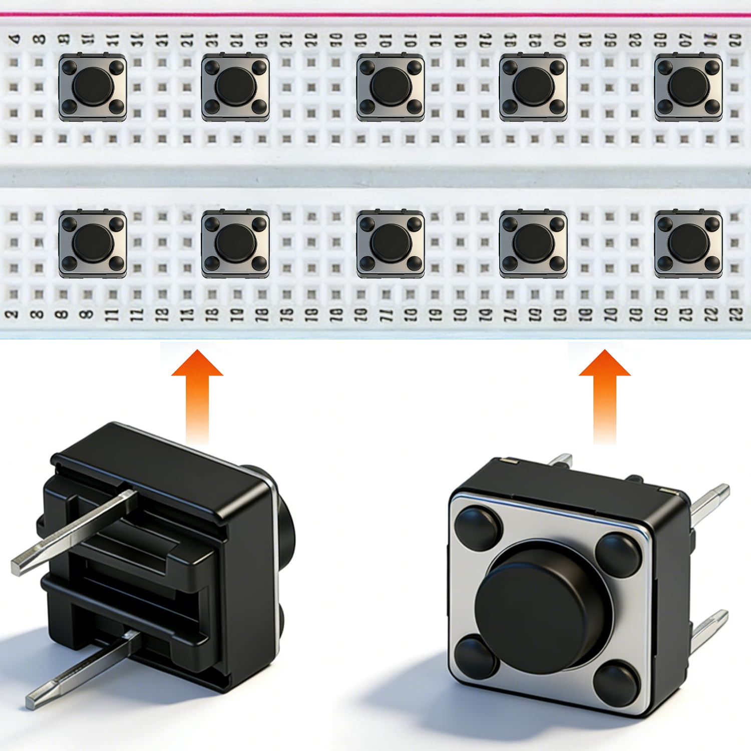 Assortment kit tactile switches packaging