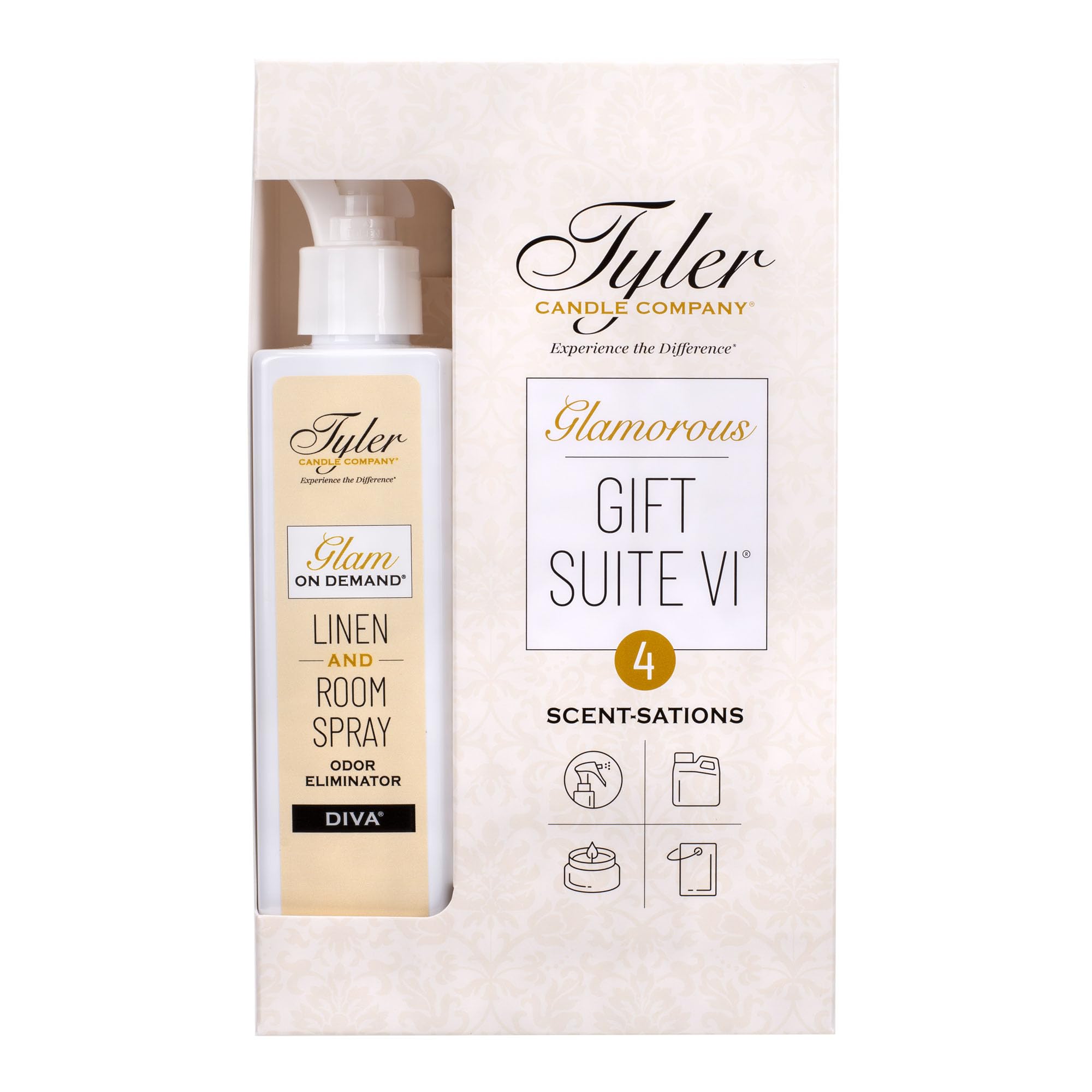 Gift Suite VI contents packaging Tyler Candle Company Diva