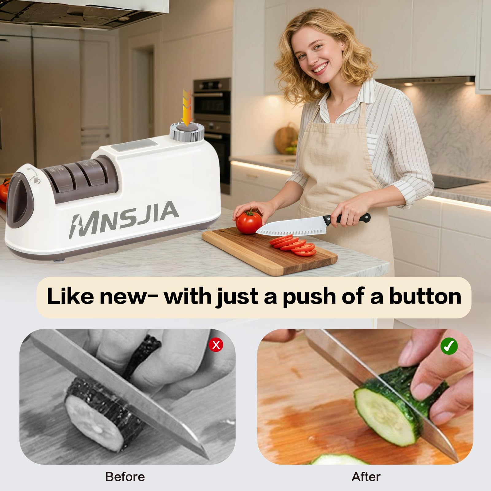 Portable compact knife sharpener suitable for travel