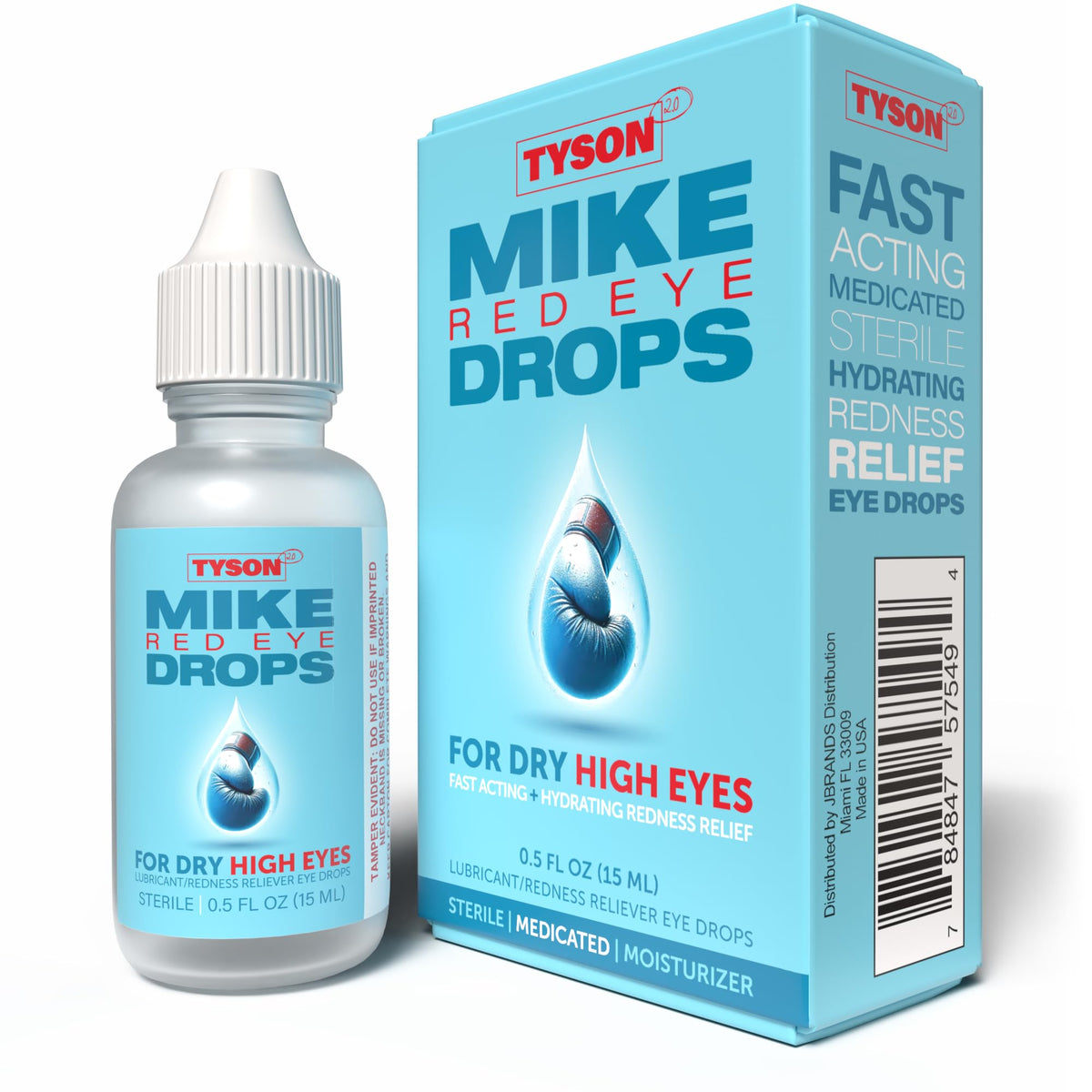 Tyson 2.0 Mike Red Eye Drops 0.5 fl oz bottle