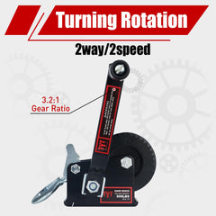 Two-Way ratchet with safety pawl on TYT winch