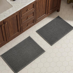 TYUU bath mat set 2 piece in bathroom