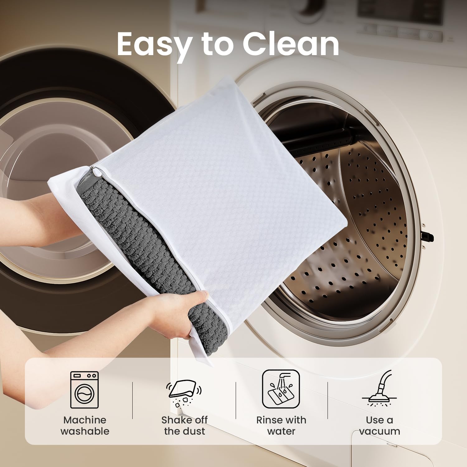 Machine washable TYUU bathroom rug