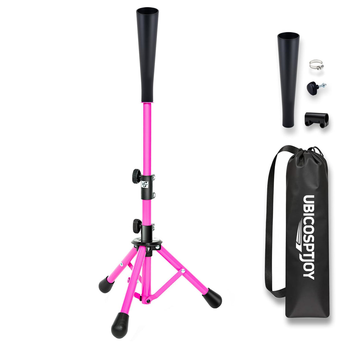 UbiCoSptJoy baseball batting tee pink front view