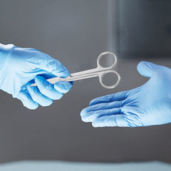 Hospital grade stainless steel dissection scissors