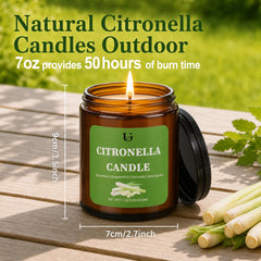 Citronella essential oil blend with rosemary peppermint lemongrass scent