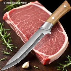 Close up of razor edge on Uibkor boning knife