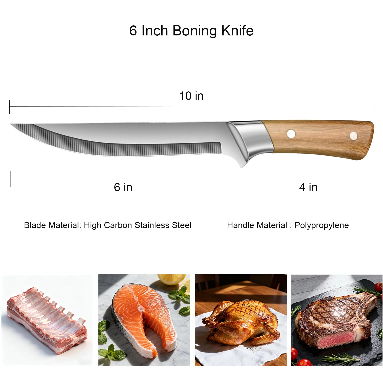 Product packaging for Uibkor 6 inch boning knife