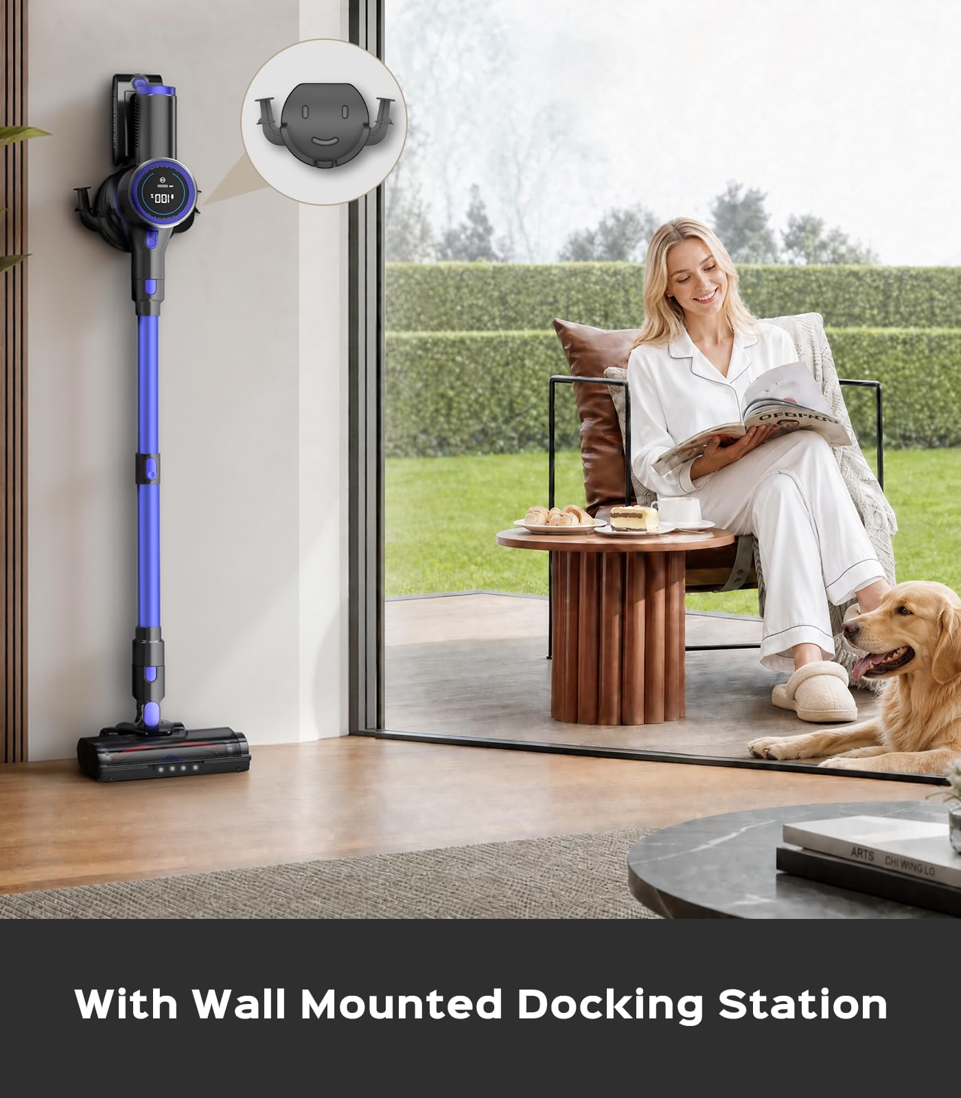 Pet hair and car cleaning with UKDMROX stick vacuum