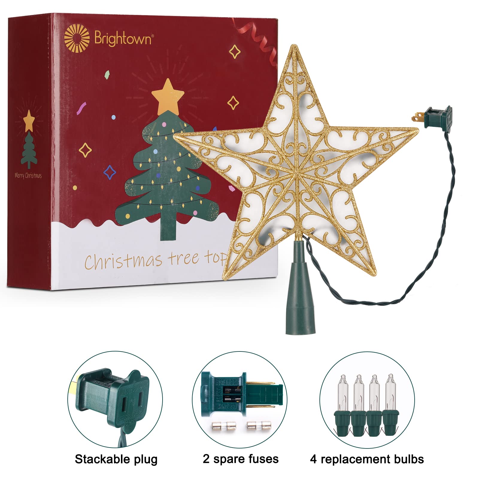 Replacement bulbs and fuse spares included with topper