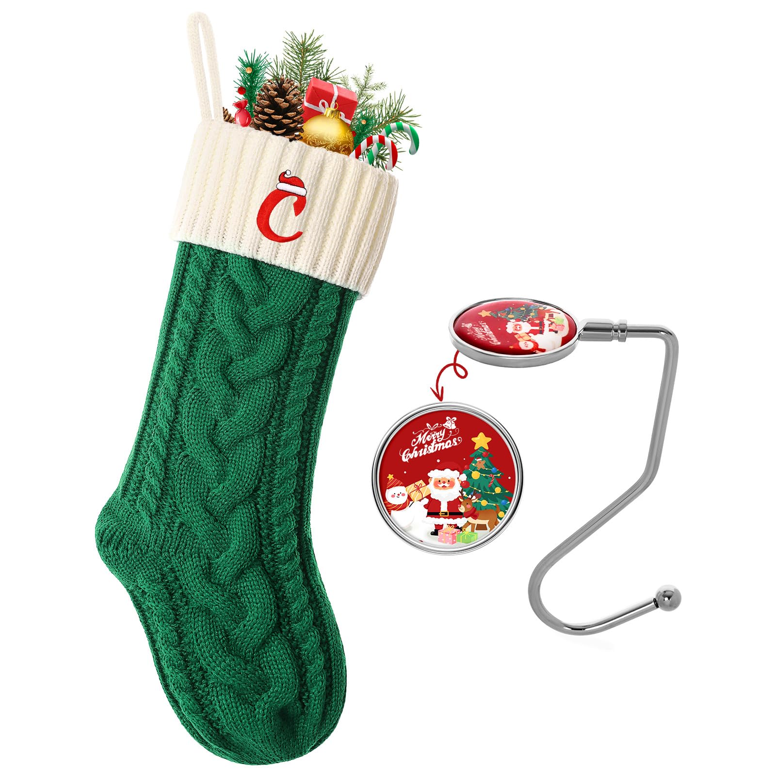 Ulico 18 inch Christmas stocking with initials
