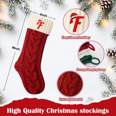 Green white 18 inch Christmas stocking by Ulico