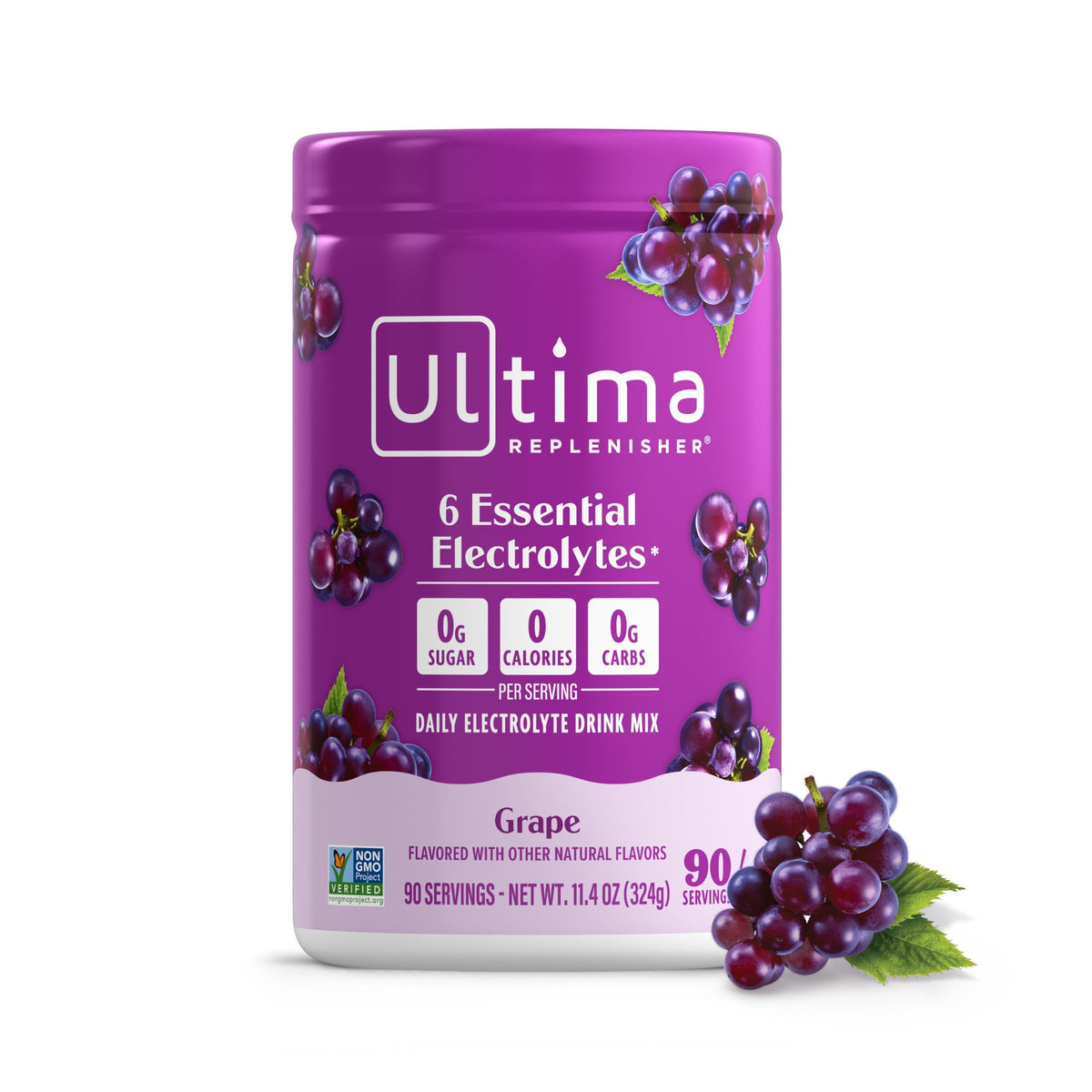 Ultima Replenisher daily electrolyte powder canister label