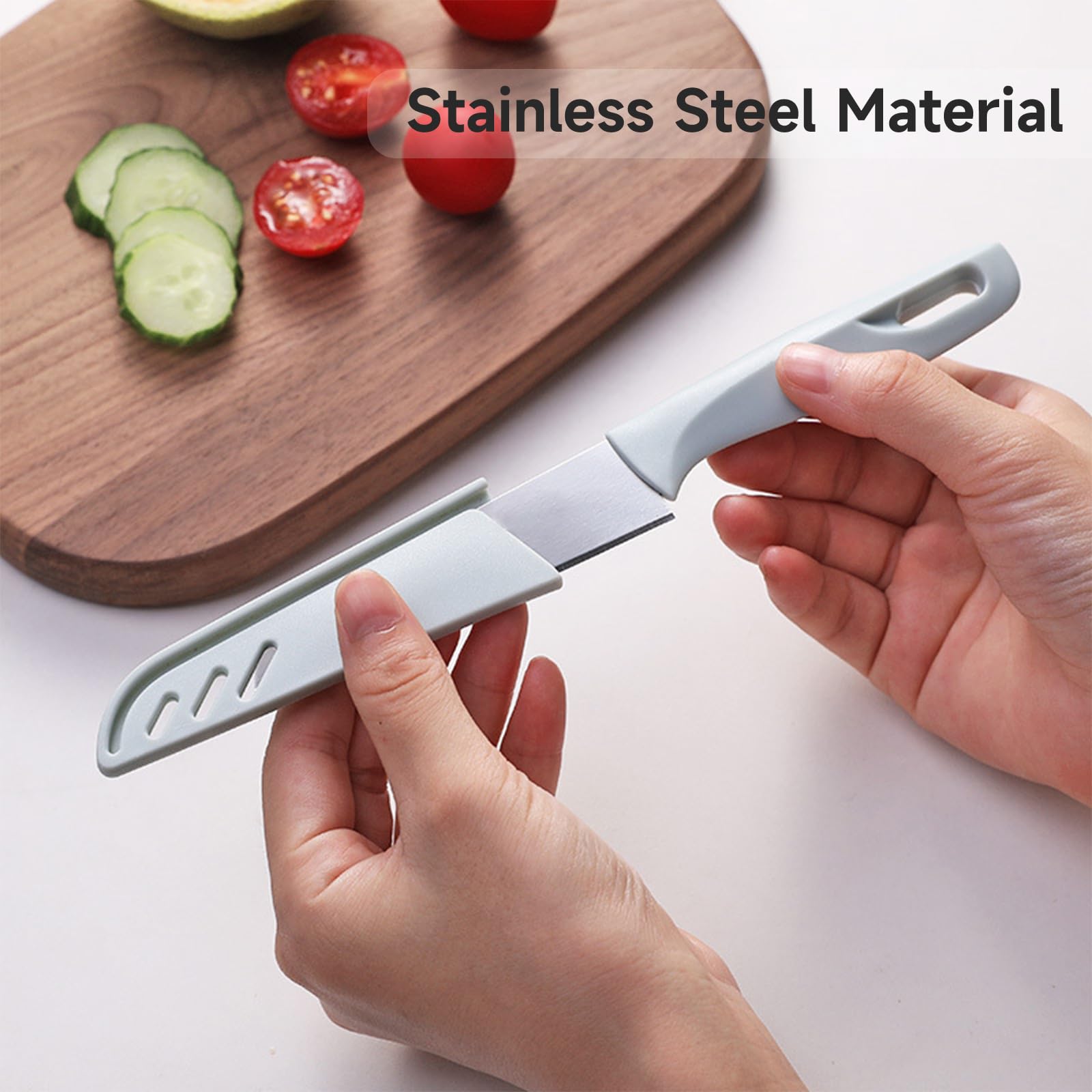 individually sheath covered paring knives
