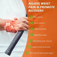 Ultra-thin elastic wrist wrap design for TFCC tear relief