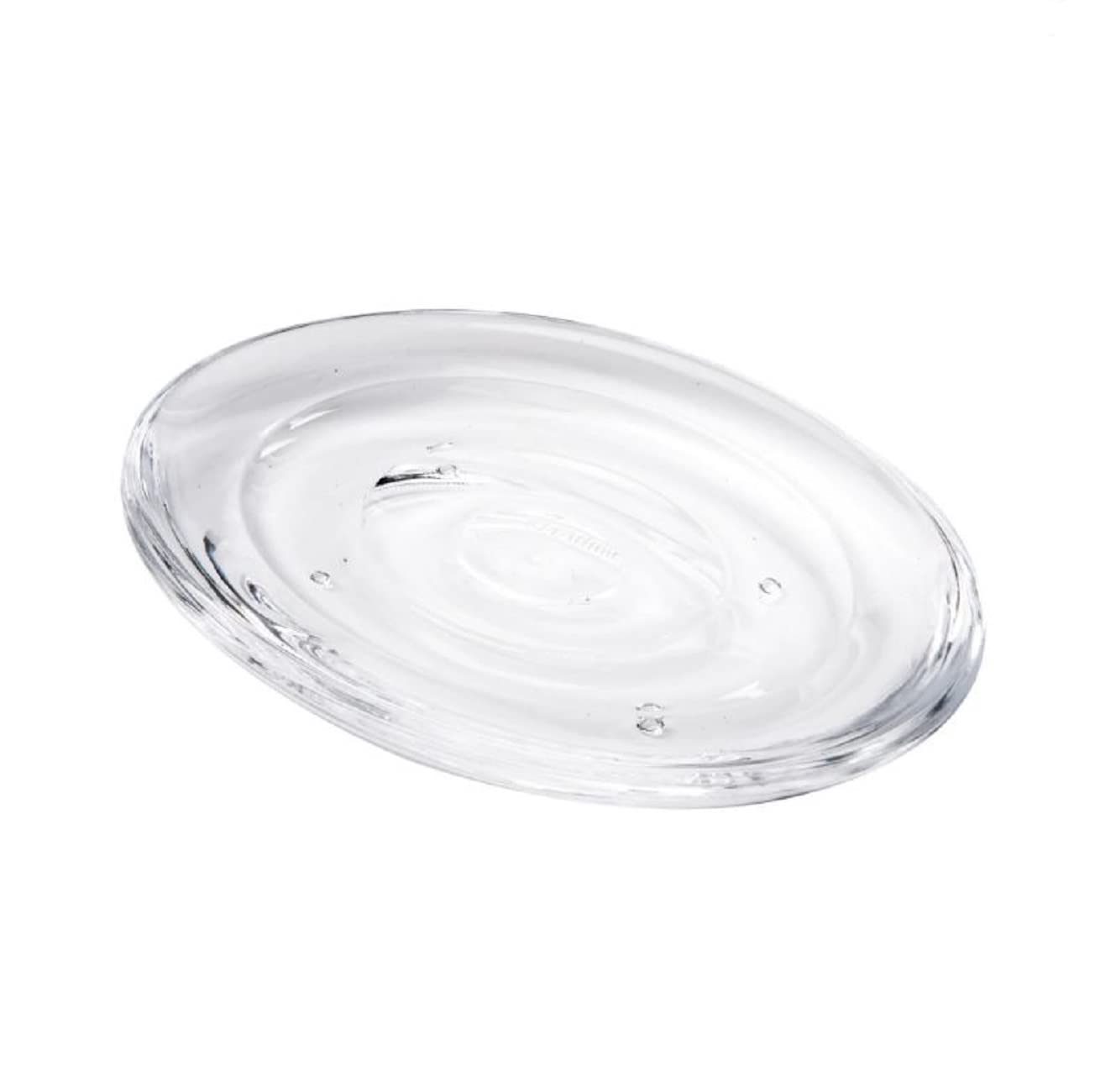 Teardrop shaped Umbra Droplet acrylic soap dish for kitchen or bathroom
