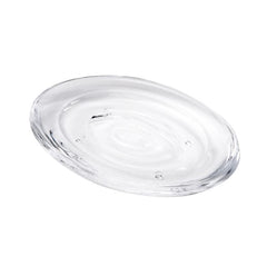 Teardrop shaped Umbra Droplet acrylic soap dish for kitchen or bathroom
