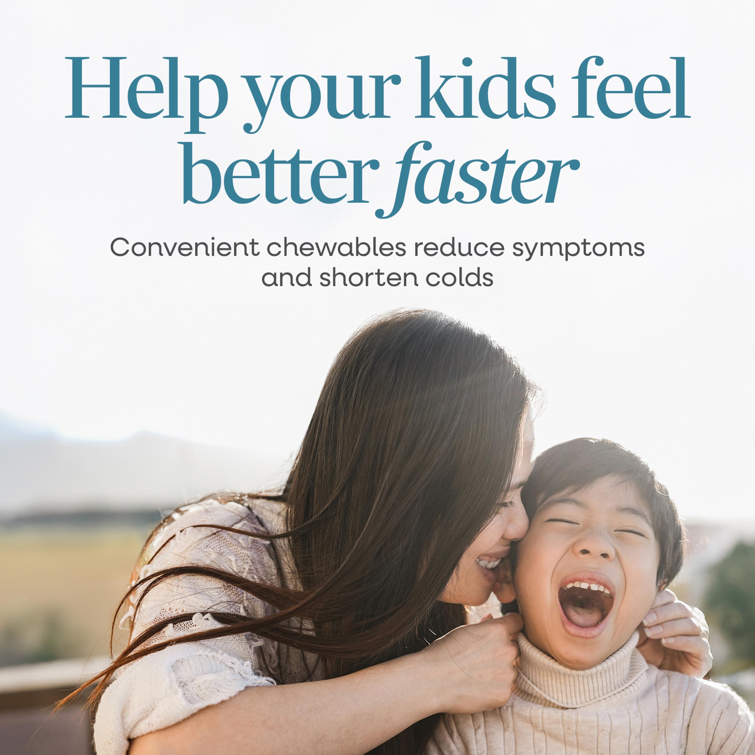 Cherry flavored Umcka Kids chewables for ages 6 and up