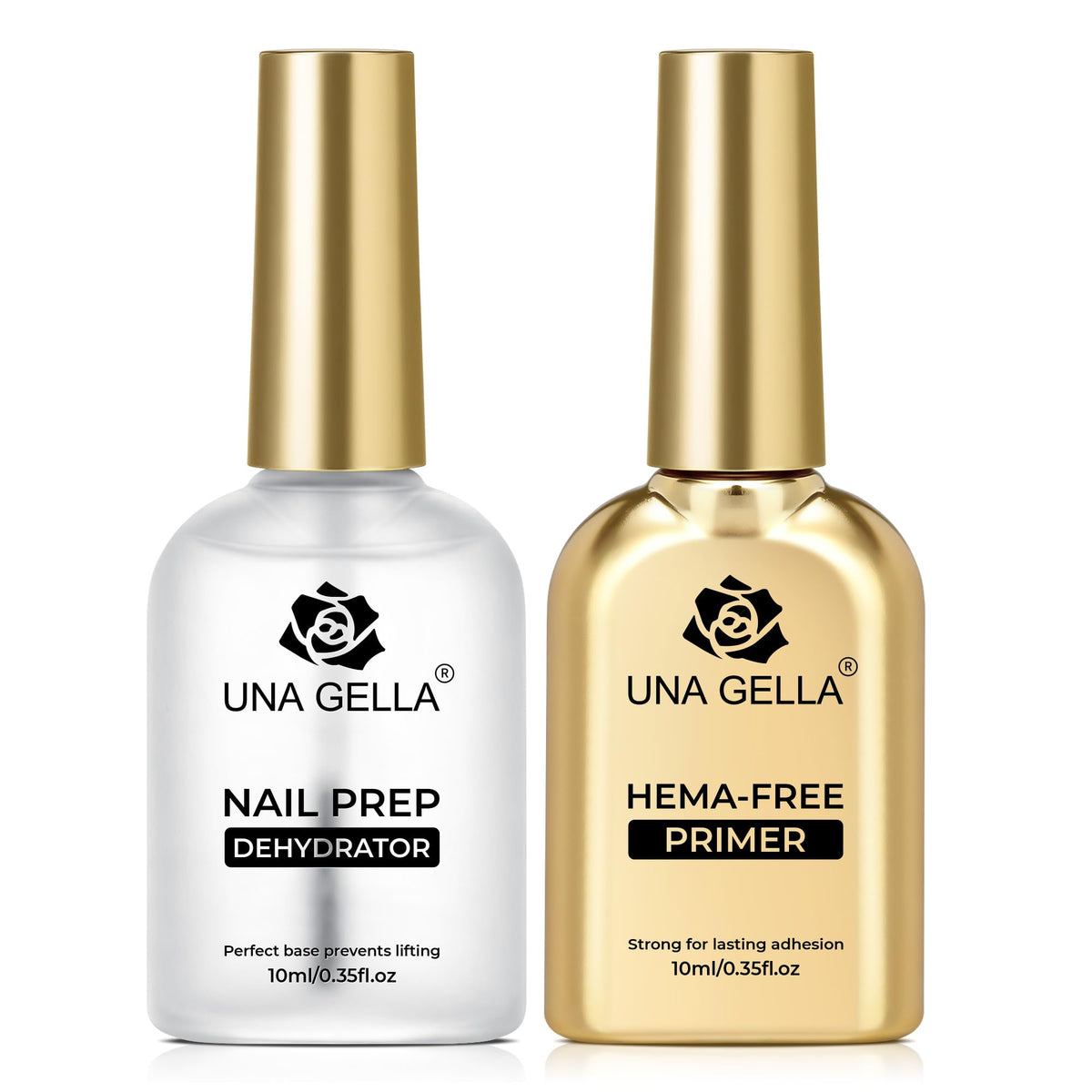 UNA GELLA nail dehydrator 10ml bottle with built-in brush