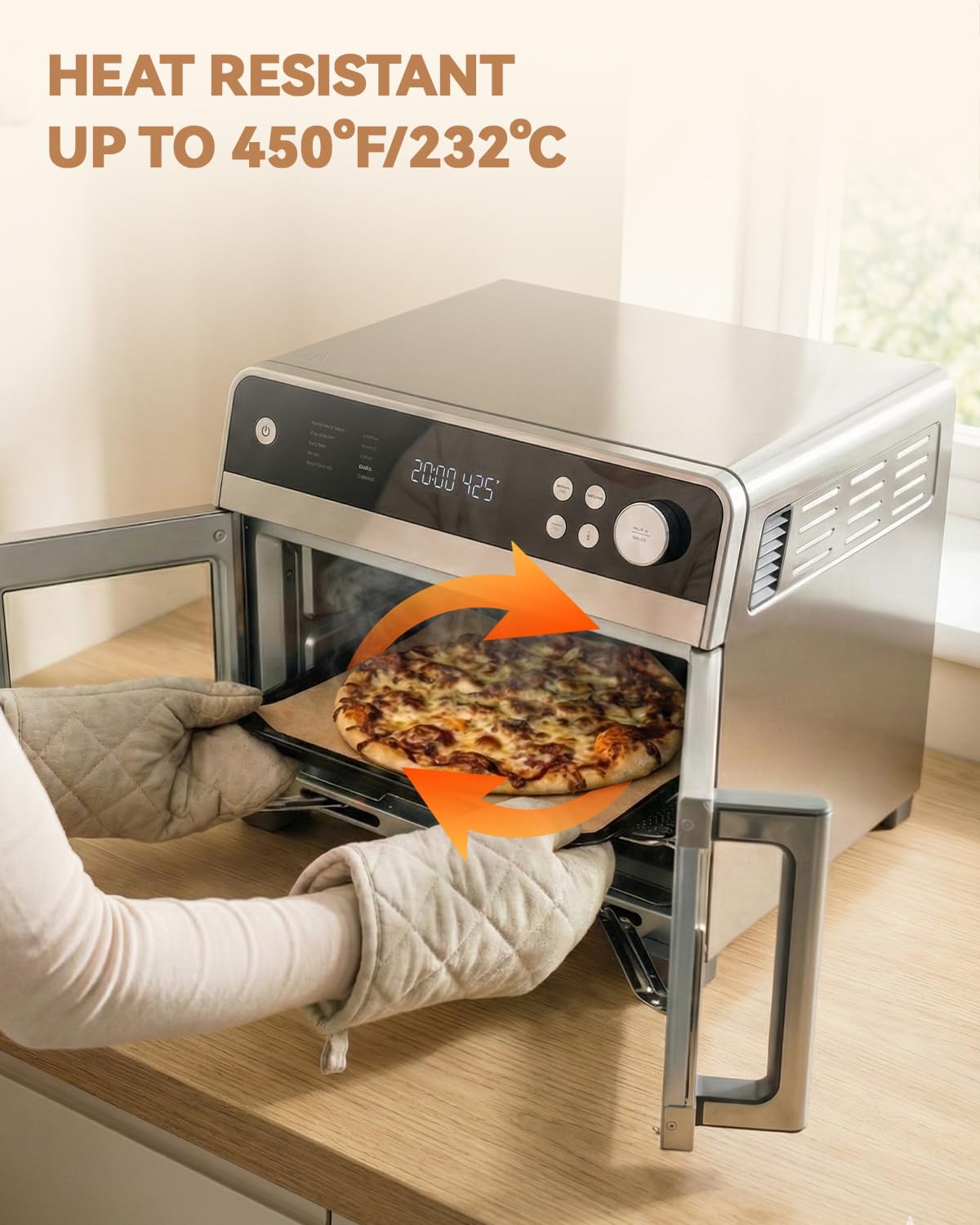 Unbleached food-grade parchment liners