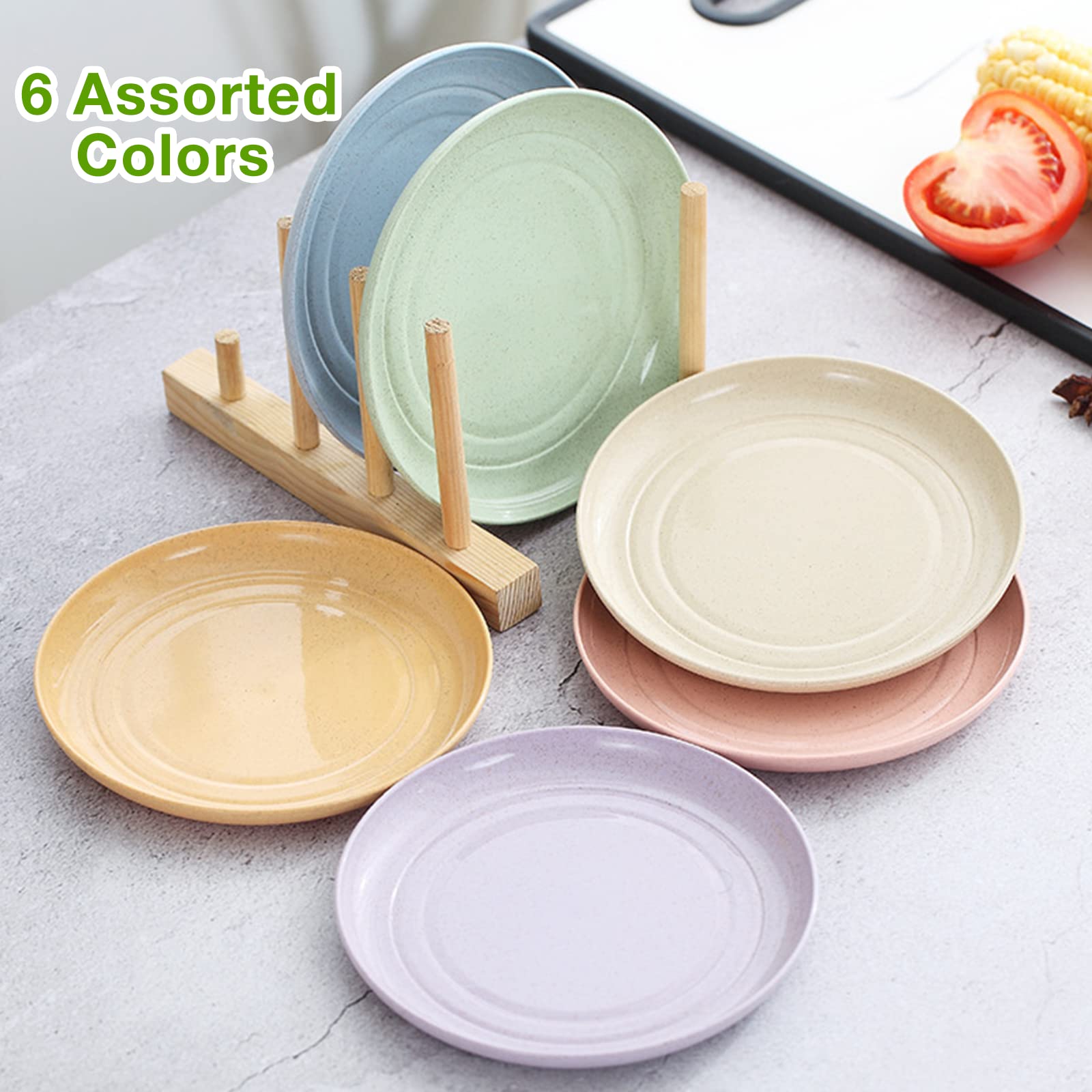 space saving round edge plate for parties school and travel