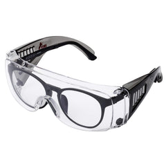 UNCO safety goggles over glasses product image showing over-glasses fit