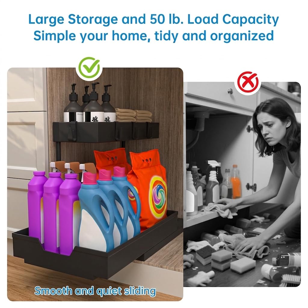 Easy three minute installation under sink
