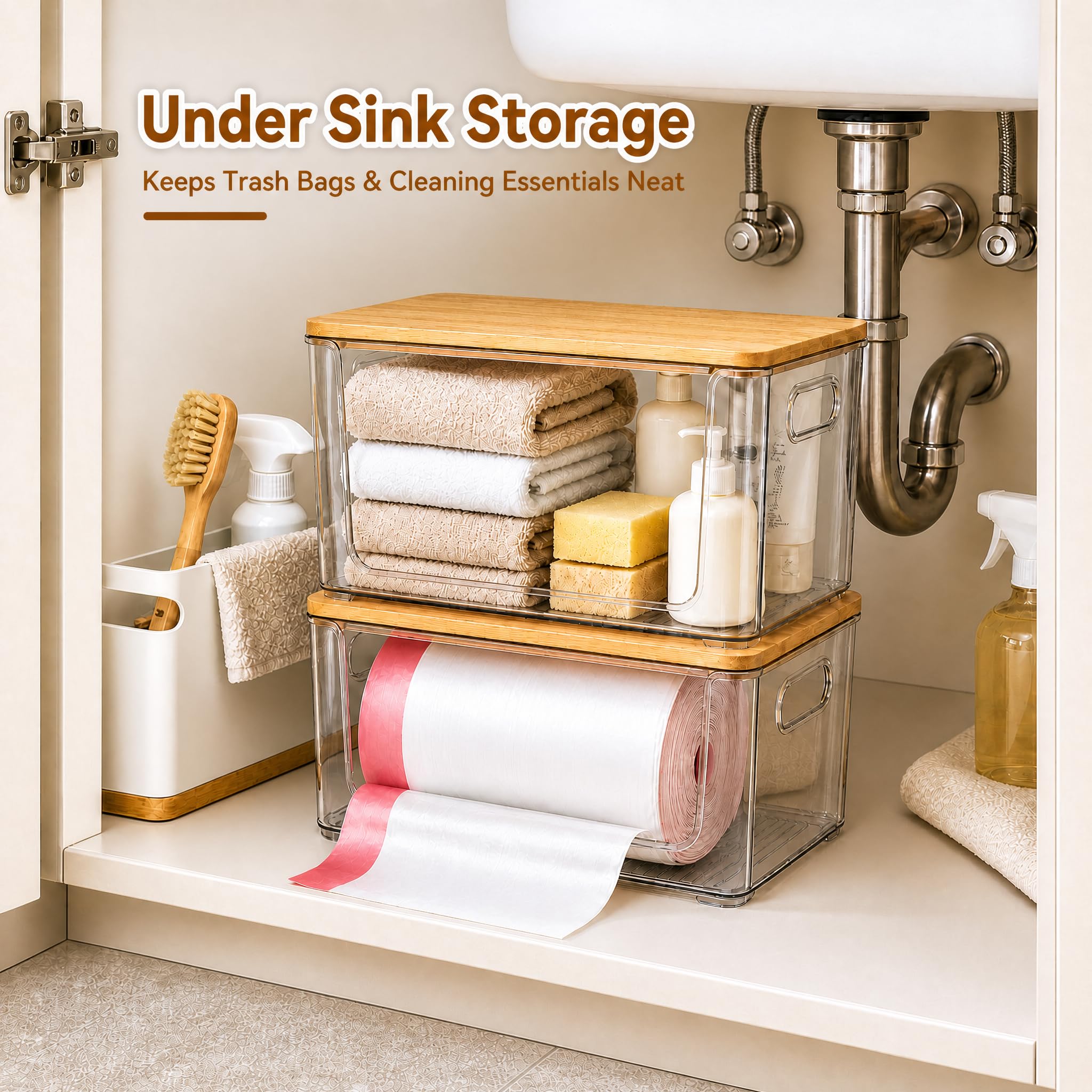 Versatile storage organizer for kitchen pantry laundry room
